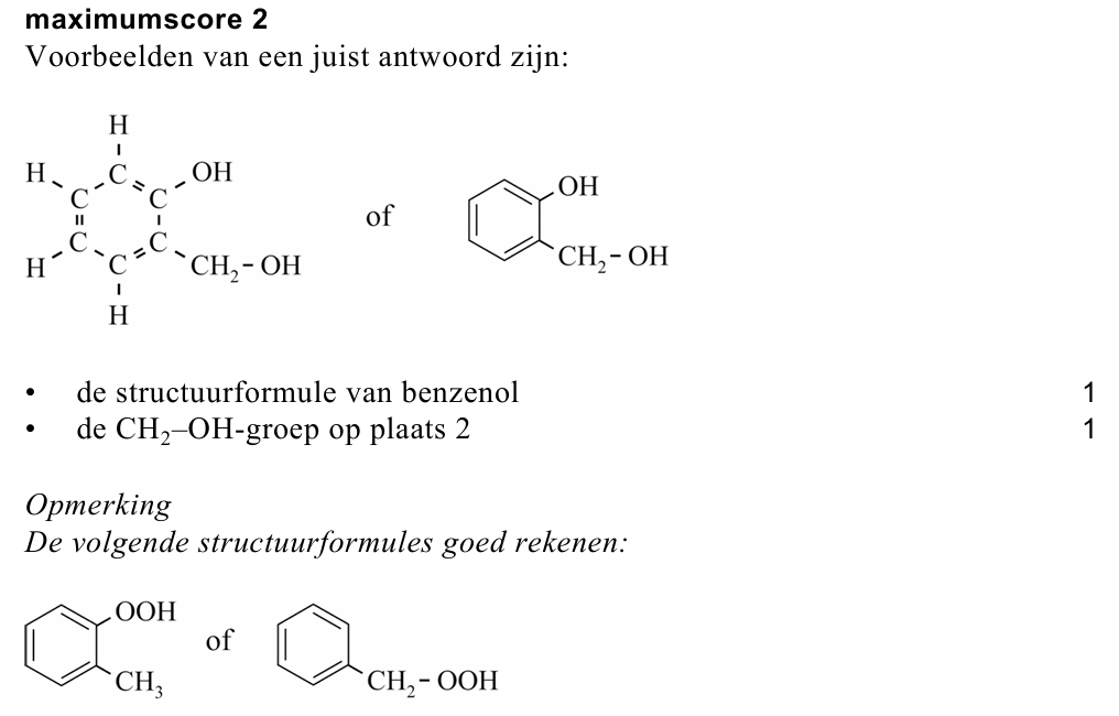 Antwoordmodel vraag 3 TCP en het aerotoxisch syndroom, figuur 1