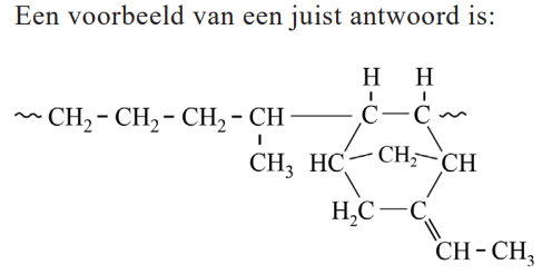Antwoordmodel vraag 13 EPDM-rubber, figuur 1