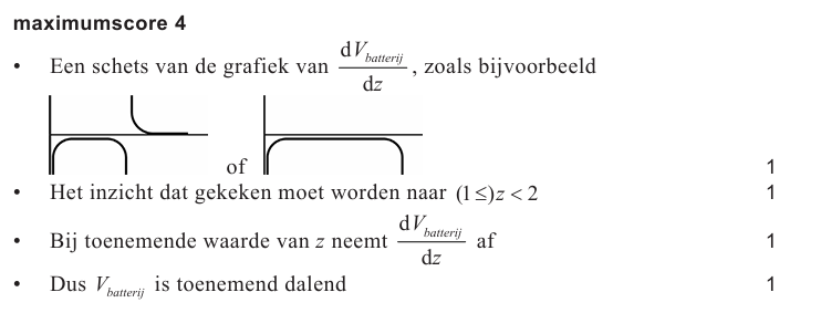 Antwoordmodel vraag 17 Batterijspanning, figuur 1